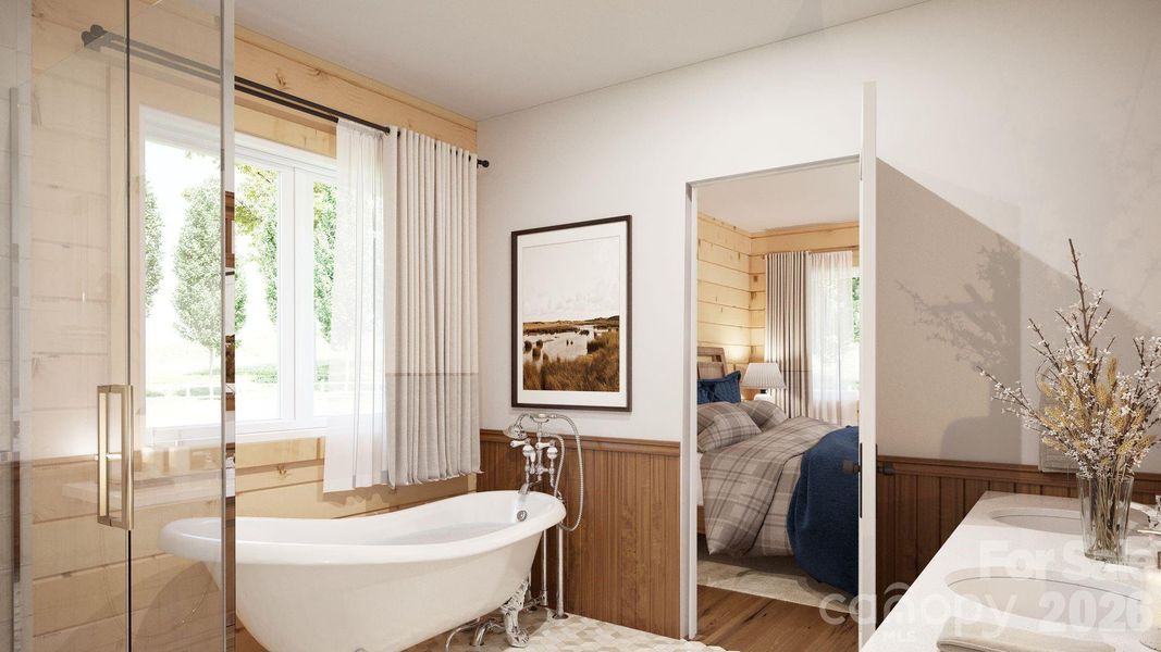 Furnished interior view inside a new home in , Morganton (Image 13).