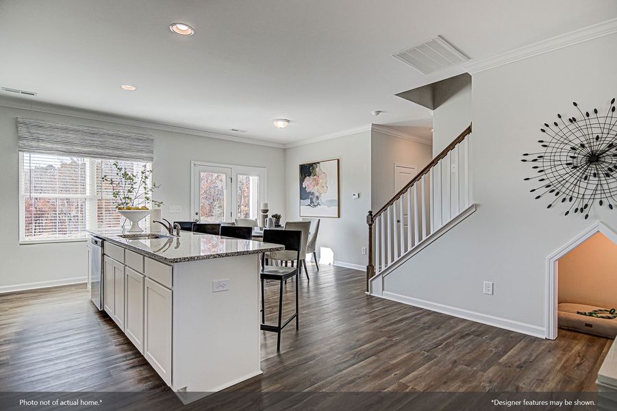 Furnished interior view inside a new home in Langdon Preserve, Angier (Image 8).