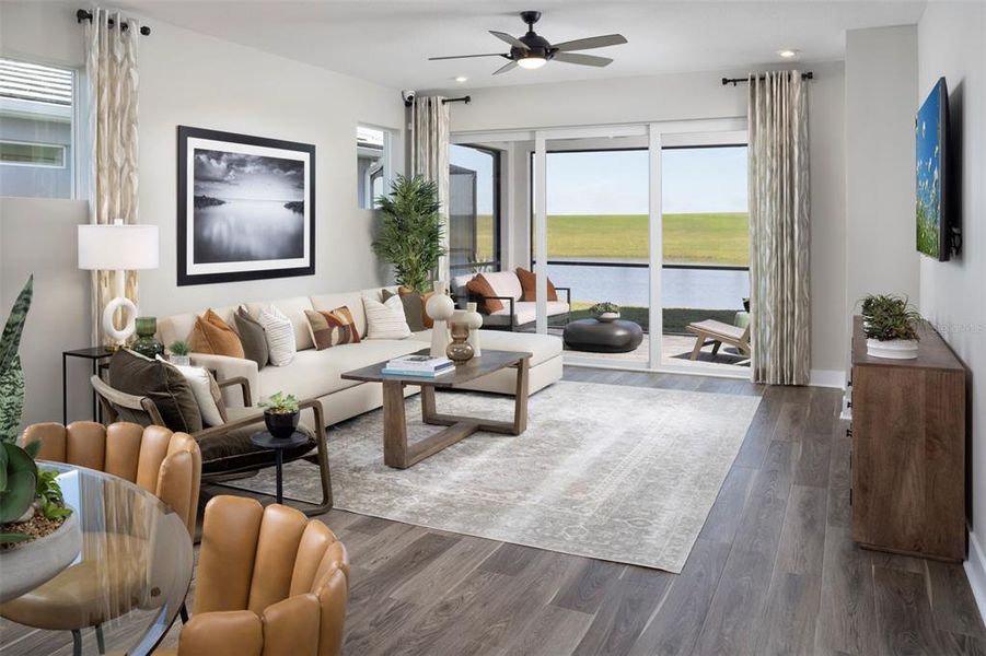 Furnished interior view inside a new home in Brightmore at Wellen Park, Venice (Image 4).