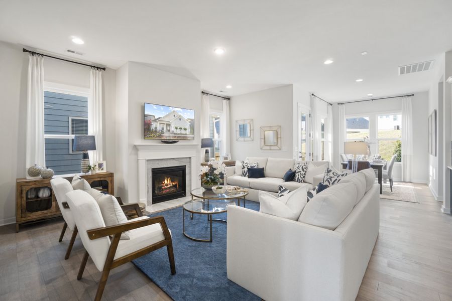 Representative furnished interior of a home built from the Pembrooke by Taylor Morrison in Esplanade at Northgate, Indian Trail (Image 4).