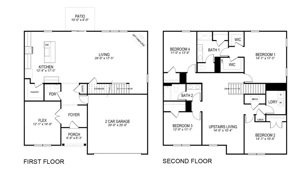 2D floor plan layout for the Green by D.R. Horton in Reina Vista, Loudon, TN (Image 3). 2D floor plan layout for the Green by D.R. Horton in Reina Vista, Loudon, TN (Image 3).