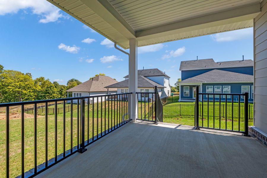 Exterior details and patio area of a home in The Preserve at Five Oaks, Lebanon (Image 3).