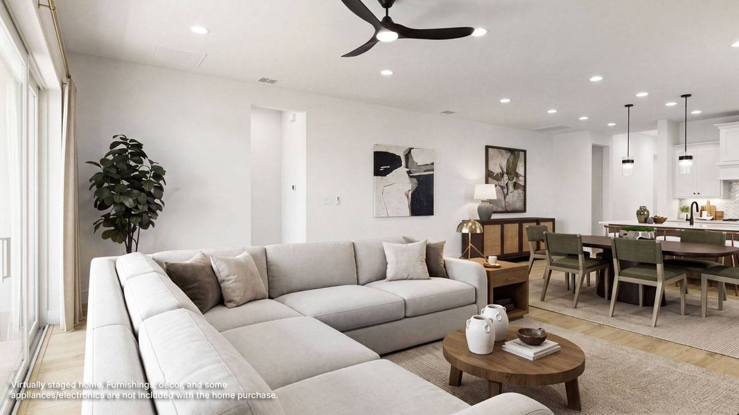 Furnished interior view inside a new home in Reserve at Berry Bay, Wimauma (Image 5).