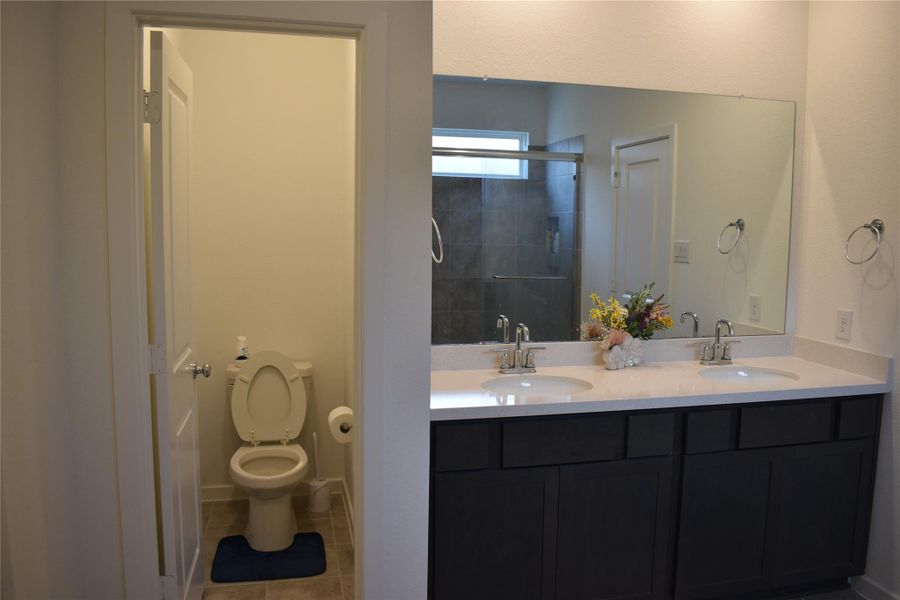 Furnished interior view inside a new home in Bridge Creek 45s and 50s, Cypress (Image 12). Furnished interior view inside a new home in Bridge Creek 45s and 50s, Cypress (Image 12).