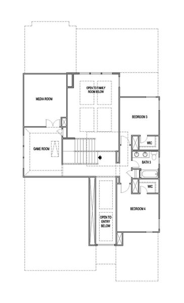 2D floor plan layout of this home in University Heights, Round Rock, TX (Image 2). 2D floor plan layout of this home in University Heights, Round Rock, TX (Image 2).