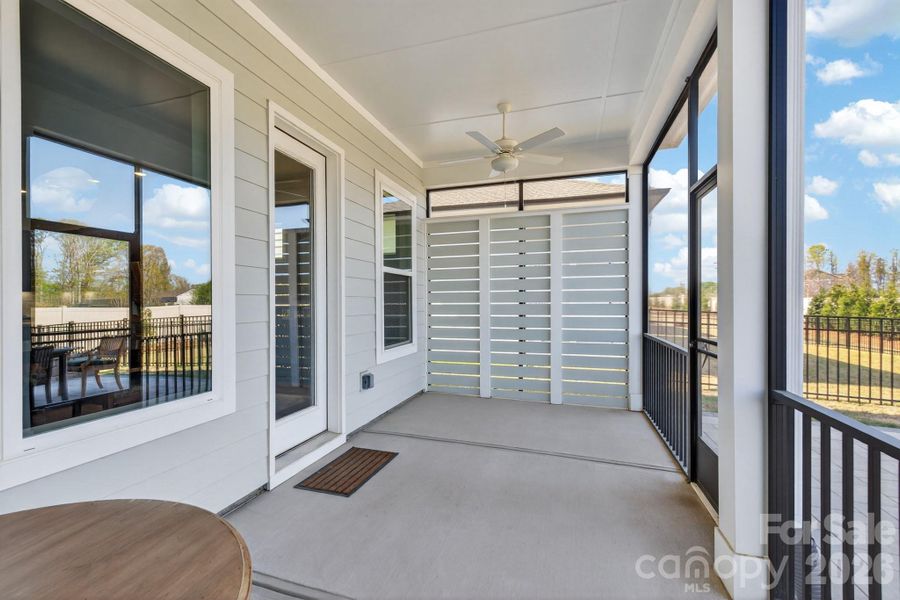 Rear Screened in Covered Porch Rear Screened in Covered Porch