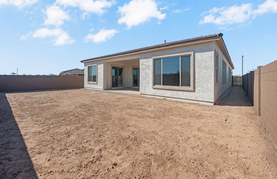 Exterior details and patio area of a home in Artisan at Asante, Surprise (Image 3).