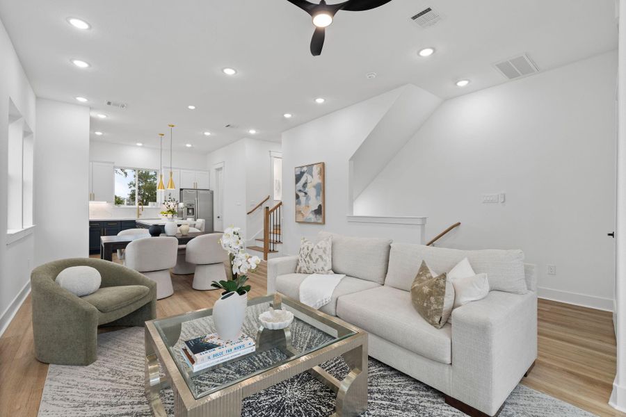 Furnished interior view inside a new home in , Houston (Image 15).