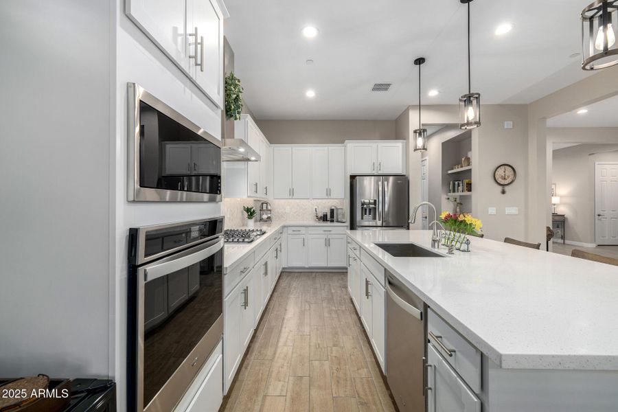 Large Island and Built in Appliances