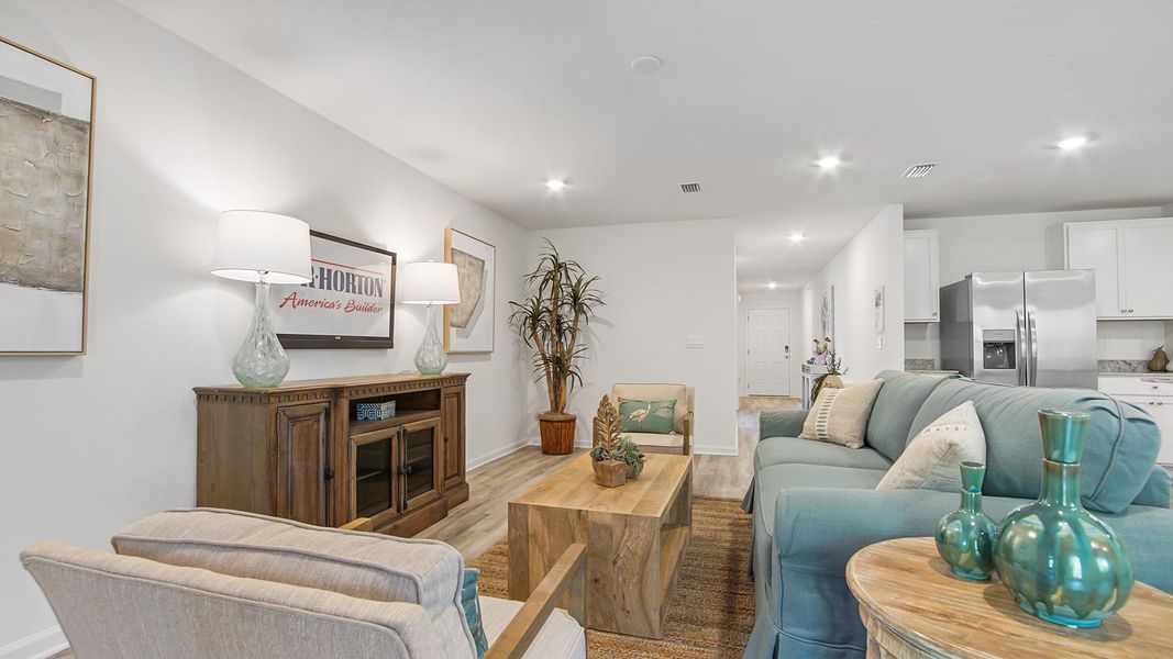 Furnished interior view inside a new home in Ashton Park Phase III, Freeport (Image 8).