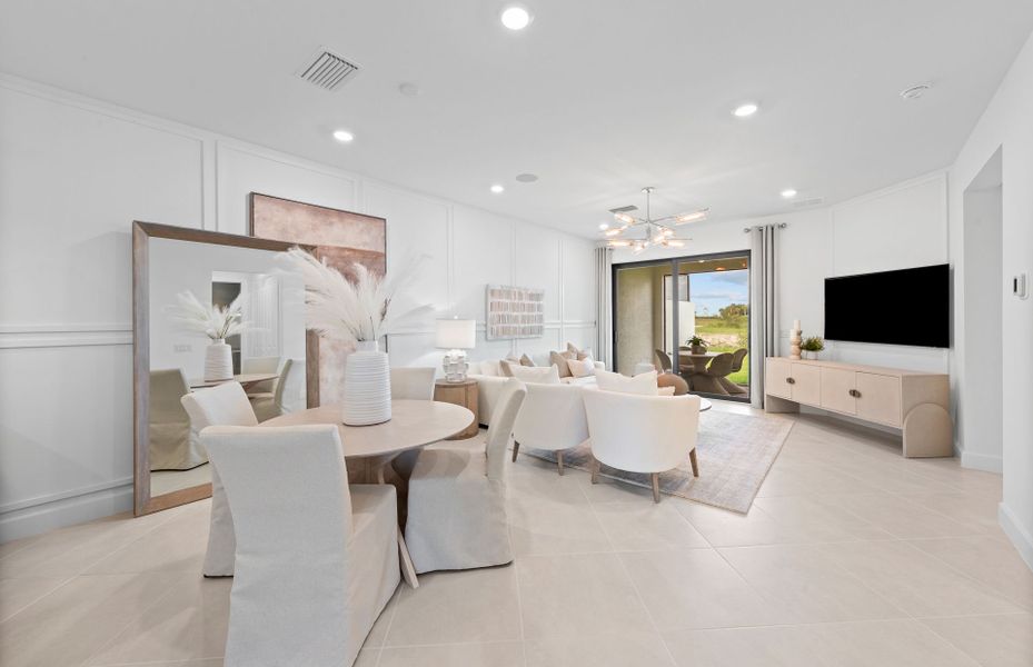 Furnished interior view inside a new home in Del Webb Naples, Ave Maria (Image 6).
