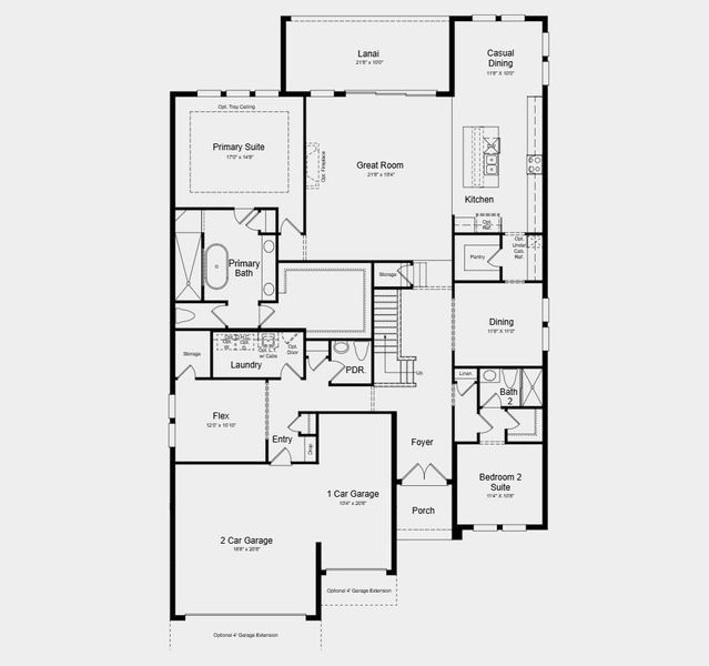 2D floor plan layout for the Ravenna by Taylor Morrison in Esplanade at Rivergrass, Immokalee, FL (Image 4). 2D floor plan layout for the Ravenna by Taylor Morrison in Esplanade at Rivergrass, Immokalee, FL (Image 4).