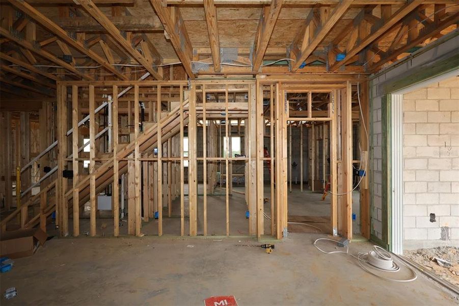 In-progress construction of a new home in Lake Star at Ovation, Winter Garden, FL (Image 7).
