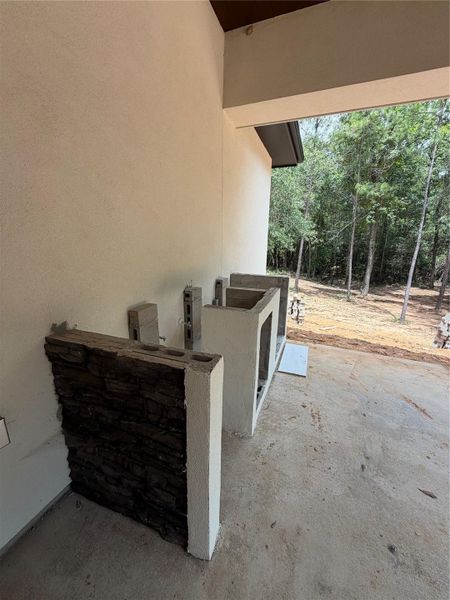 Outdoor kitchen in progress Outdoor kitchen in progress