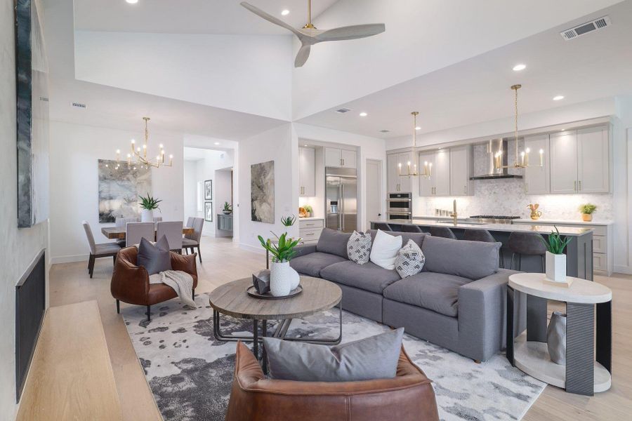 Furnished interior view inside a new home in , Austin (Image 33). Furnished interior view inside a new home in , Austin (Image 33).