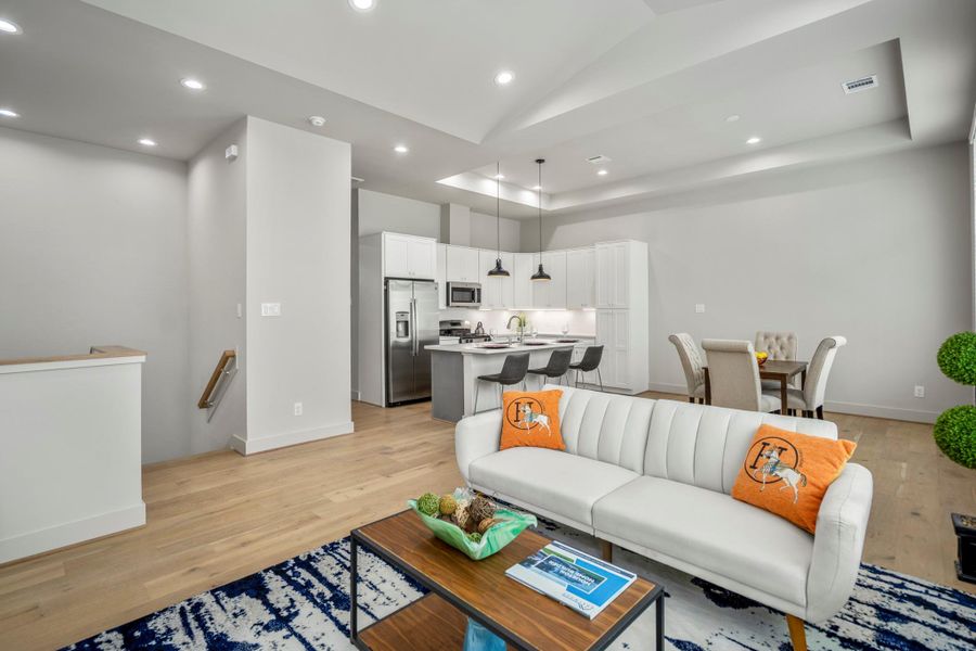 Furnished interior view inside a new home in , Houston (Image 8).