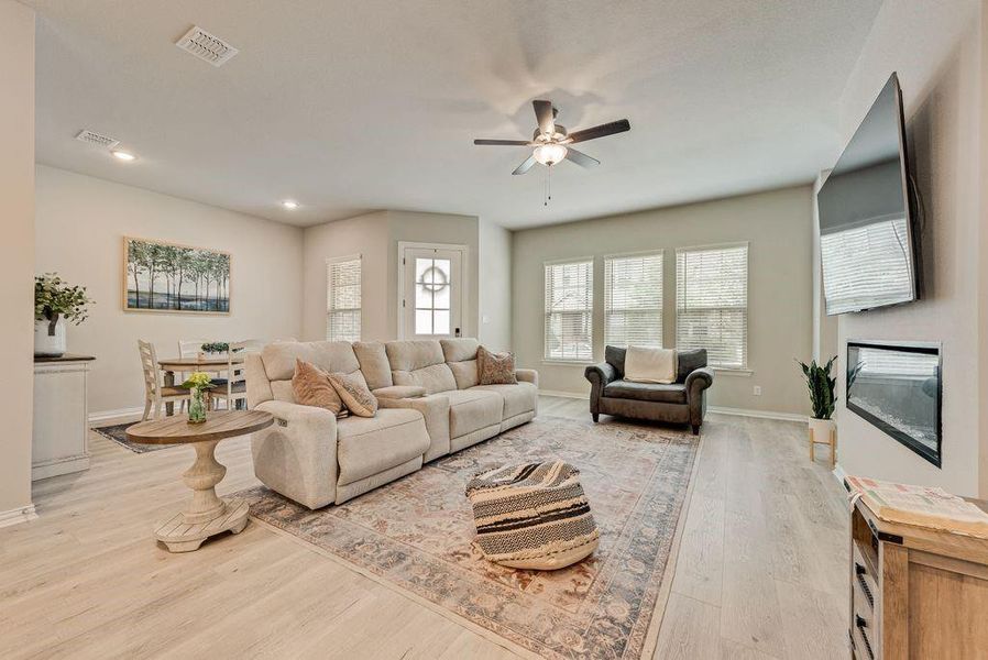 Furnished interior view inside a new home in , Flower Mound (Image 17).