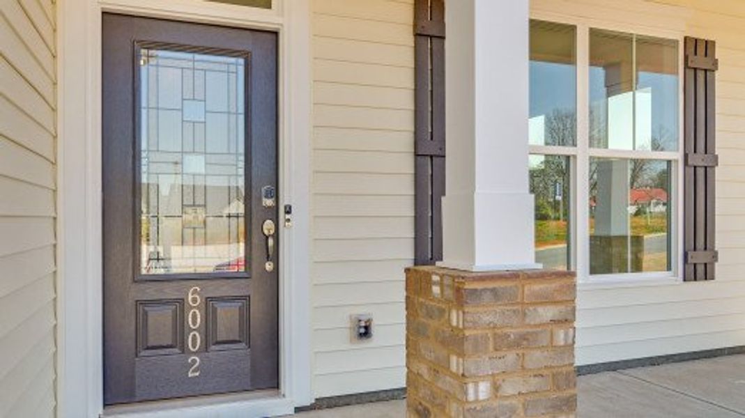 Representative exterior details of a home built from the Richfield by Eastwood Homes in Chandler Ridge, McLeansville (Image 3).