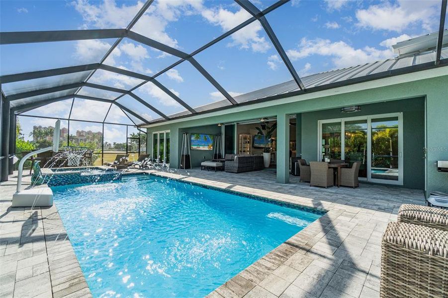 Exterior details and patio area of a home in , Cape Coral (Image 33).