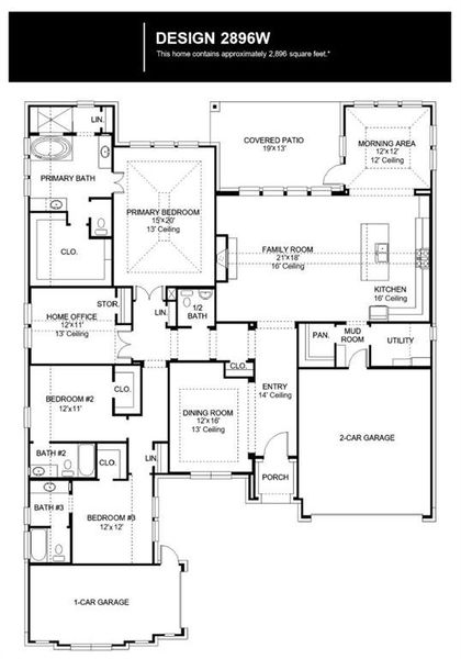 2D floor plan layout of this home in Bridgewater, Midlothian, TX (Image 2). 2D floor plan layout of this home in Bridgewater, Midlothian, TX (Image 2).