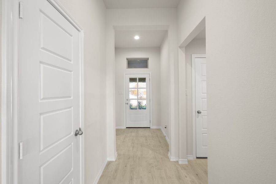 Front exterior of a new home in Myrtle Creek, Waxahachie, TX, highlighting curb appeal (Image 7). Front exterior of a new home in Myrtle Creek, Waxahachie, TX, highlighting curb appeal (Image 7).