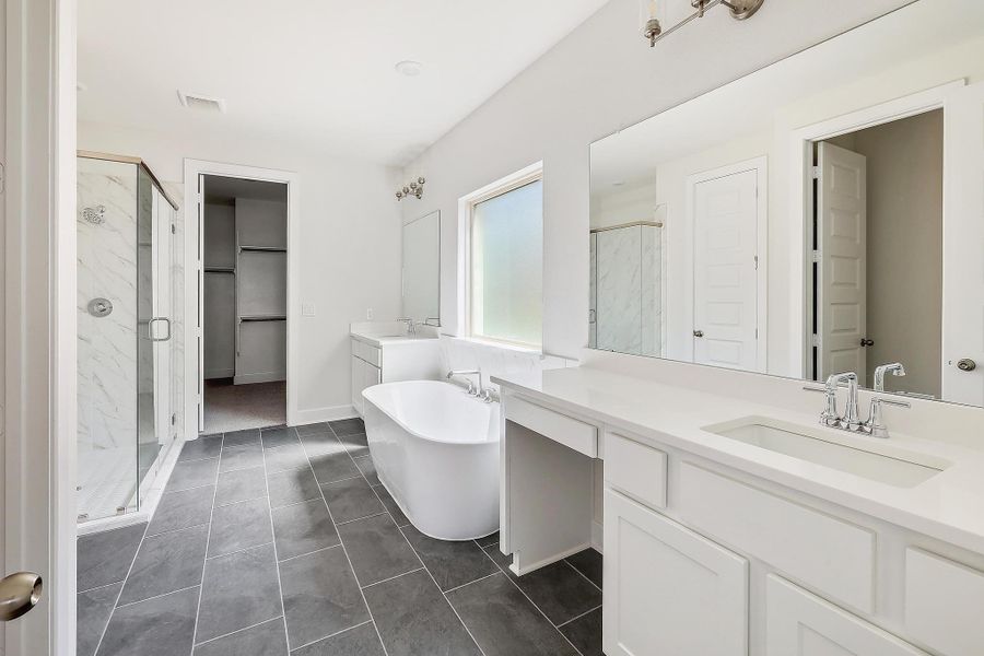 Furnished interior view inside a new home in Lakeside at Tessera - 50', Lago Vista (Image 8).