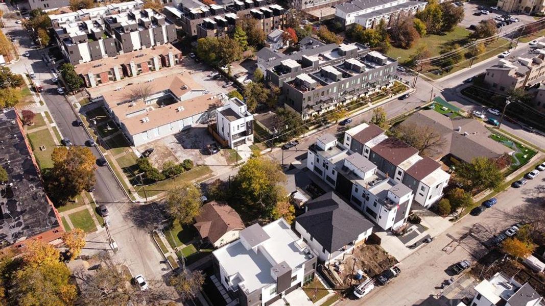 Birds eye view of property