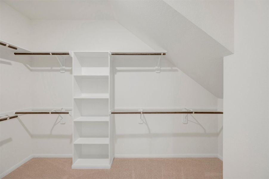 Walk-in closet in the owner's suite