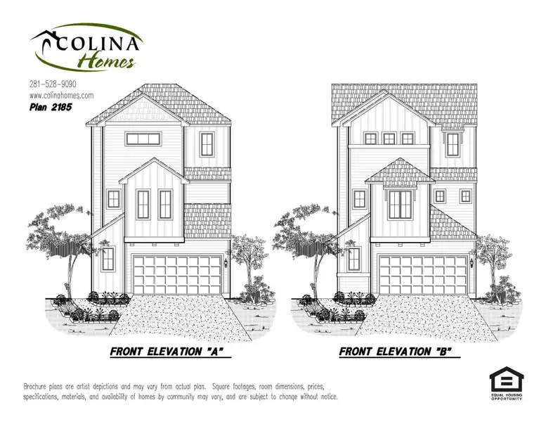 Exterior rendering of this home design in Regents Court, Houston, TX (Image 5).