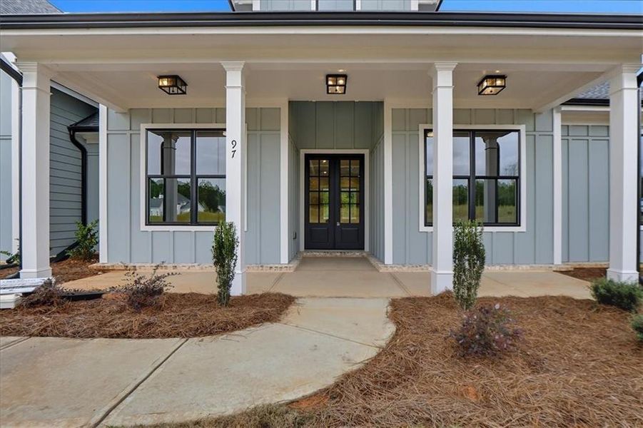 Exterior details and patio area of a home in Old Town Estates, Monroe (Image 24).
