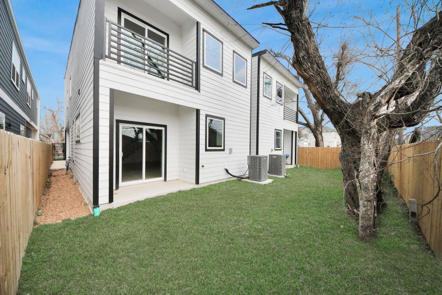 Exterior details and patio area of a home in , Houston (Image 23).