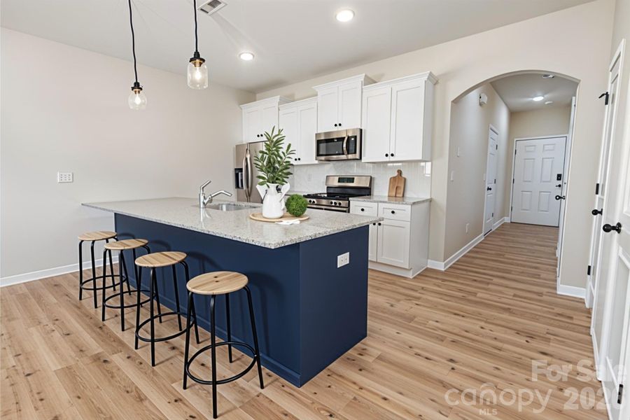 Furnished interior view inside a new home in , Charlotte (Image 5).