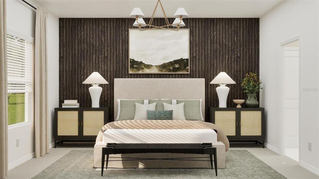 Furnished interior view inside a new home in Island Lakes at Coco Bay, Englewood (Image 8).