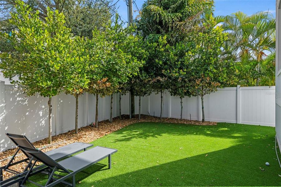Exterior details and patio area of a home in , Tampa (Image 35).