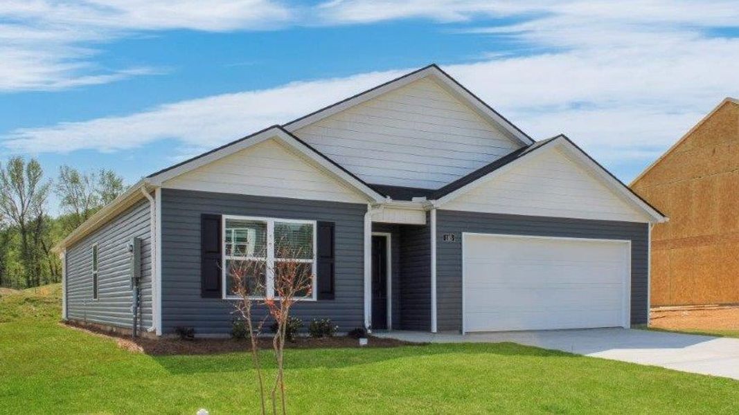 Front exterior of a new home in Owensby Farms, Dayton, TN, highlighting curb appeal (Image 2).