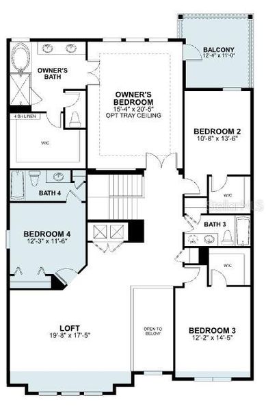 2D floor plan layout of this home in Eden at Crossprairie, St. Cloud, FL (Image 4). 2D floor plan layout of this home in Eden at Crossprairie, St. Cloud, FL (Image 4).
