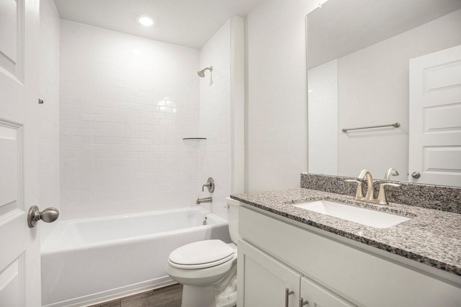 Furnished interior view inside a new home in Kiber Reserve, Angleton (Image 2).