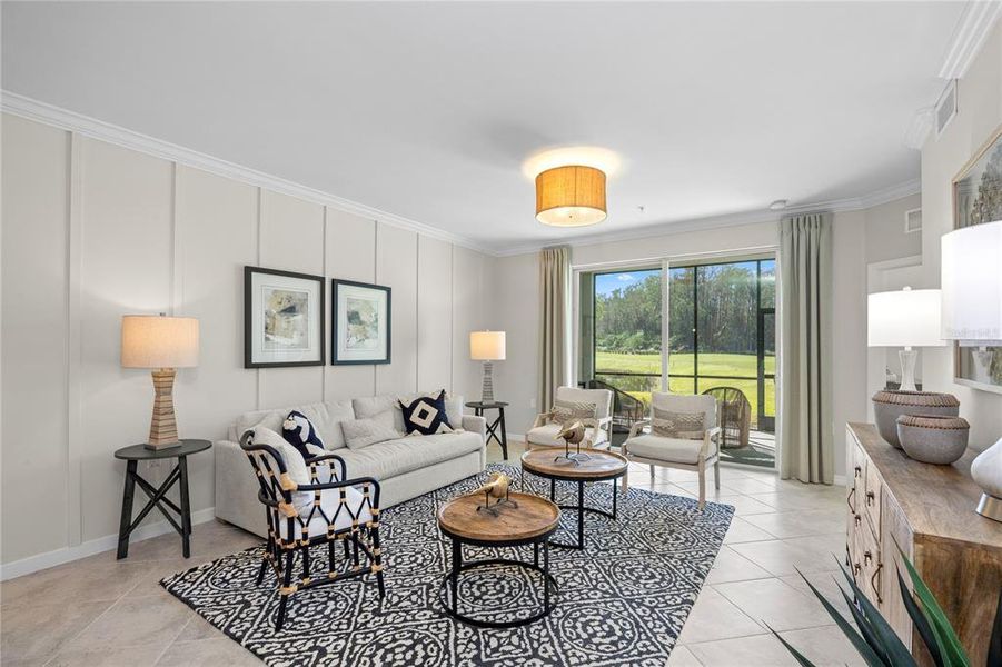 Furnished interior view inside a new home in Calusa Country Club, Lakewood Ranch (Image 21).