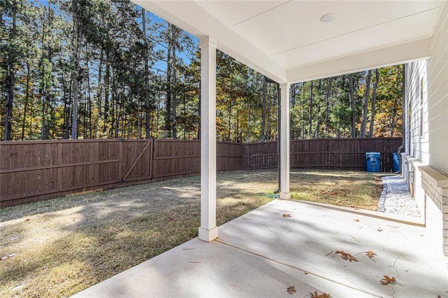Exterior details and patio area of a home in Pickens Landing, Dacula (Image 3).