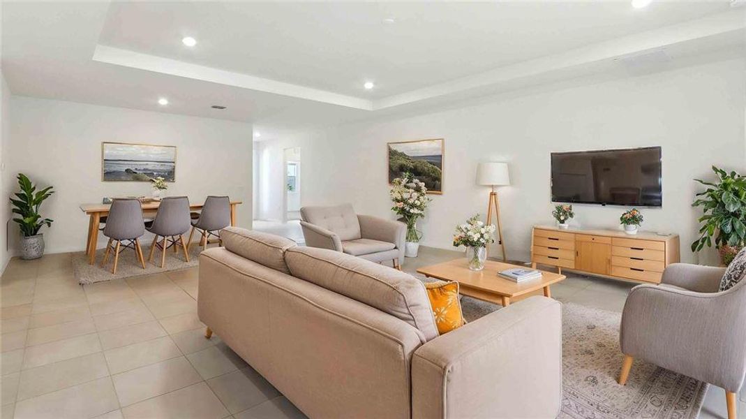 Furnished interior view inside a new home in Briarwood, Alachua (Image 3).