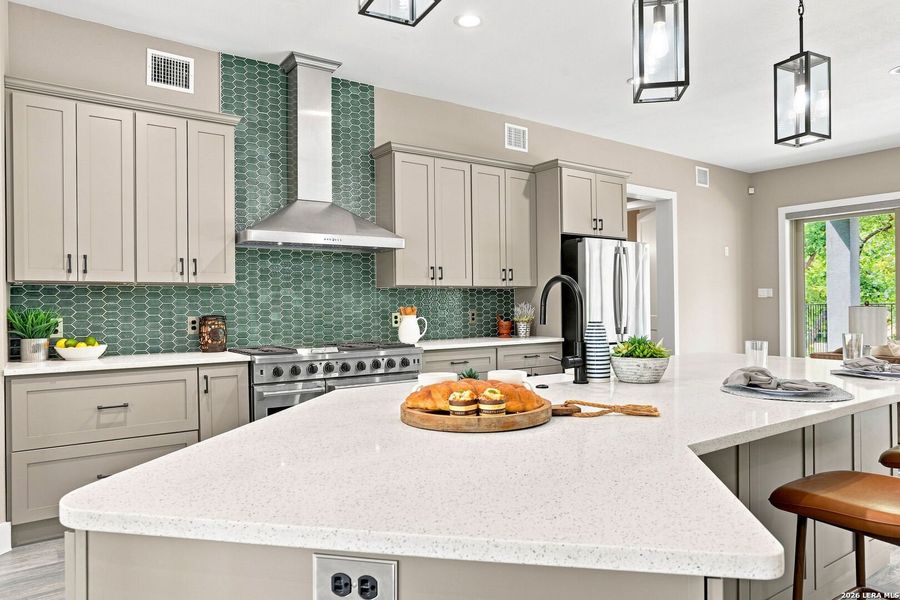 Furnished interior view inside a new home in , San Antonio (Image 46).