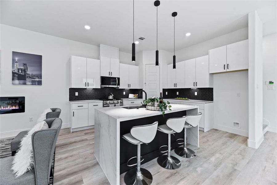 Furnished interior view inside a new home in , Houston (Image 10). Furnished interior view inside a new home in , Houston (Image 10).