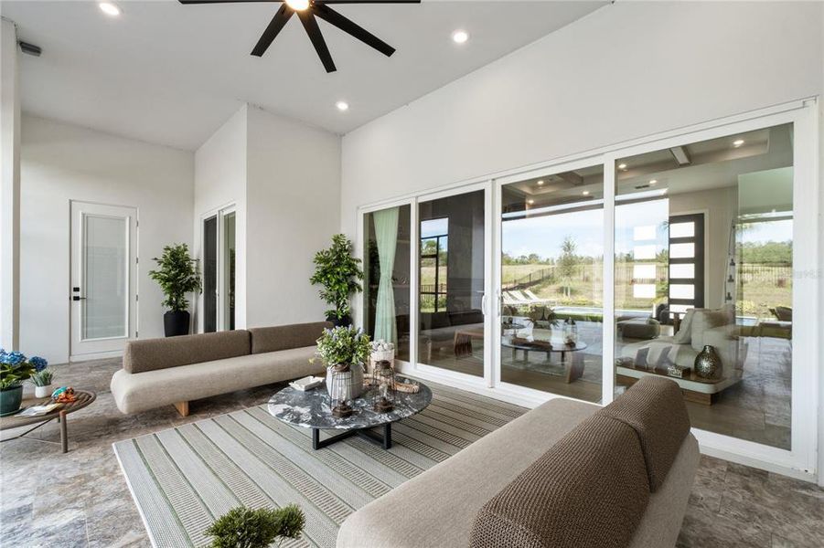 Furnished interior view inside a new home in Bella Collina, Montverde (Image 41).