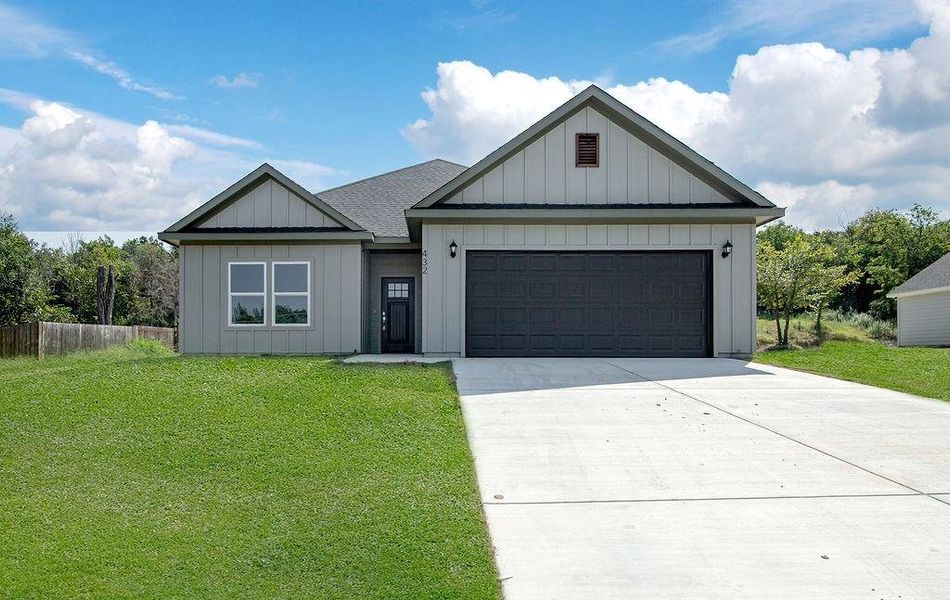 Front exterior of a new home in , Azle, TX, highlighting curb appeal (Image 1). Front exterior of a new home in , Azle, TX, highlighting curb appeal (Image 1).