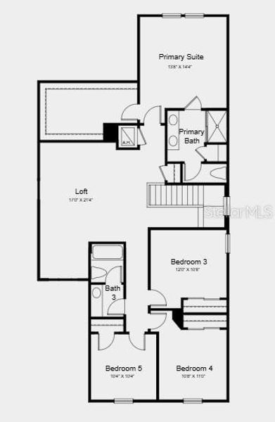 2D floor plan layout of this home in Waterstone, Groveland, FL (Image 2). 2D floor plan layout of this home in Waterstone, Groveland, FL (Image 2).