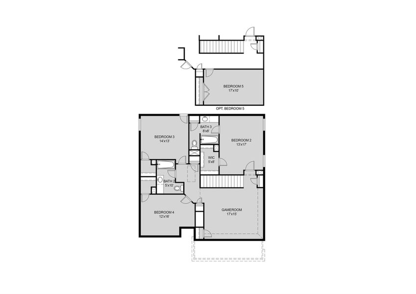 2D floor plan layout of this home in , Montgomery, TX (Image 3).