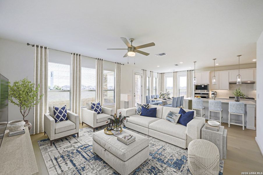 Furnished interior view inside a new home in Legacy at Lake Dunlap, New Braunfels (Image 6).
