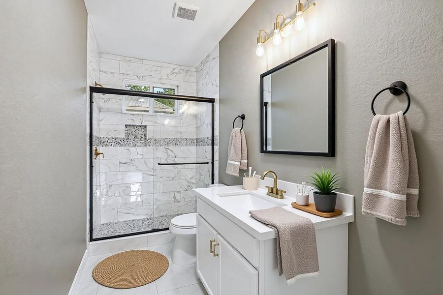 Staged Secondary Bathroom Staged Secondary Bathroom