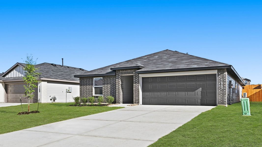Representative exterior photo of a completed home built from the Carson by D.R. Horton in Lexington Heights, Willis, TX (Image 1).