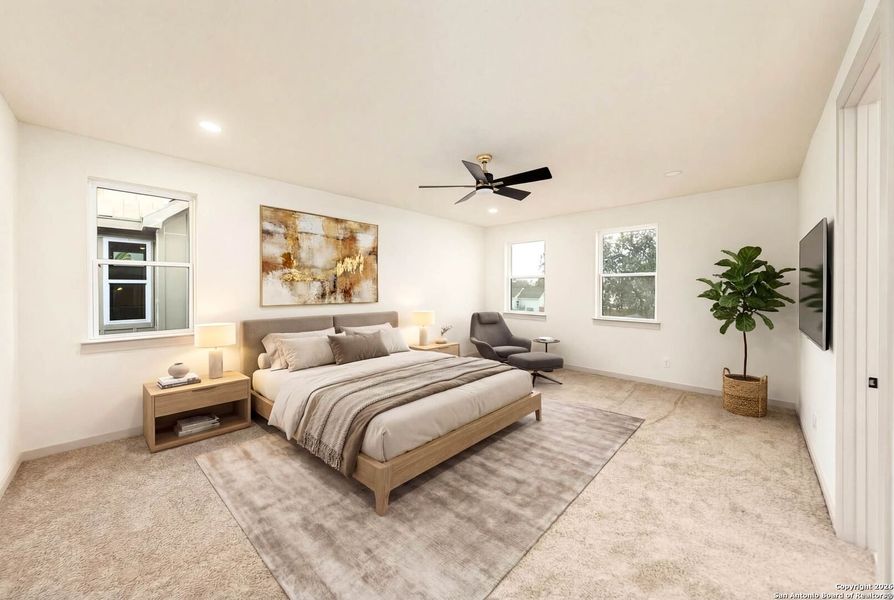 Furnished interior view inside a new home in , San Antonio (Image 17).